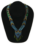 vintage woven beaded necklace