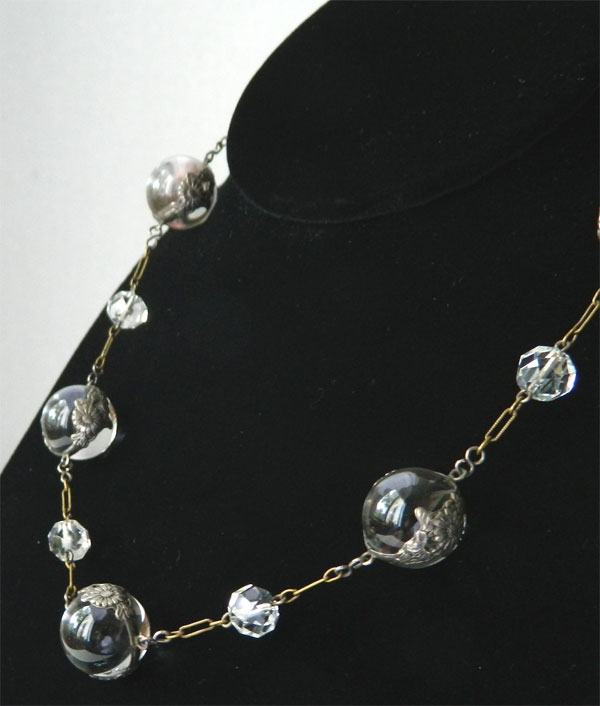 1920's sterling Pools of Light necklace