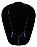 1920s blue crystal necklace
