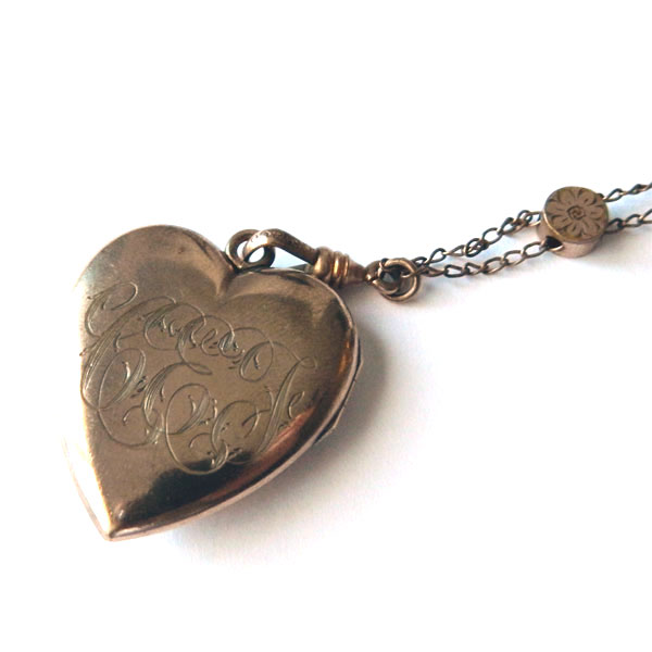 Antique locket necklace