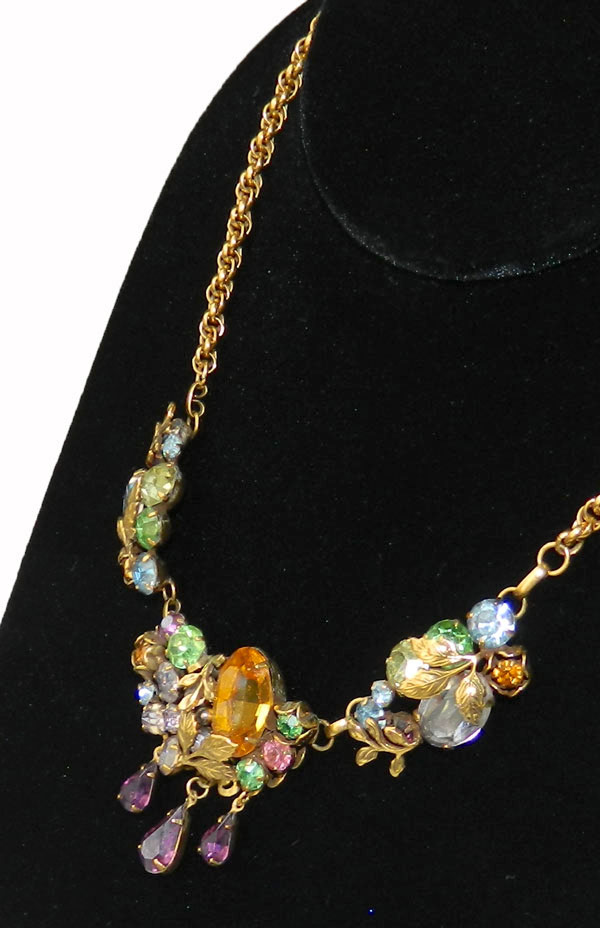 1950s rhinestone necklace