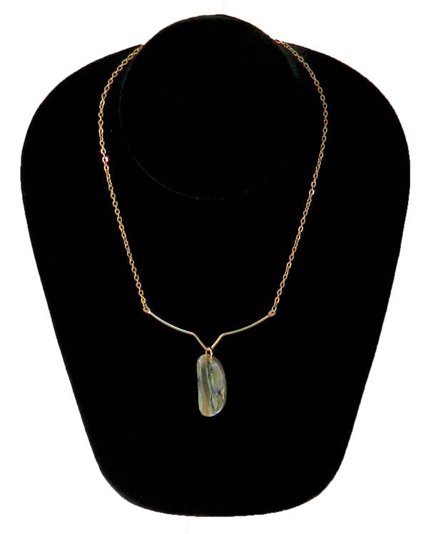Abalone pendant necklace