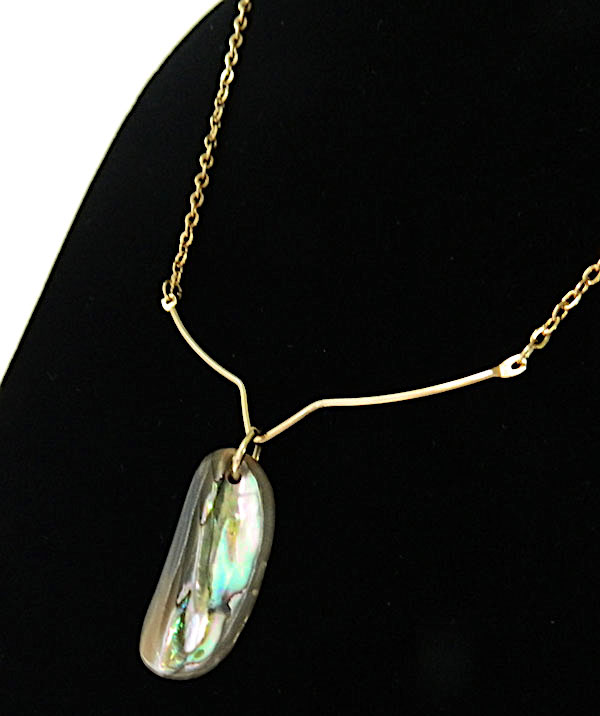 Abalone pendant necklace