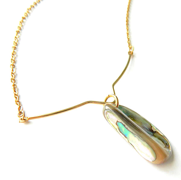 abalone pendant necklace