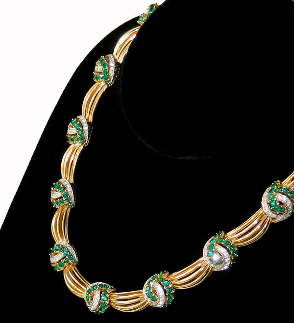 Boucher rhinestone necklace