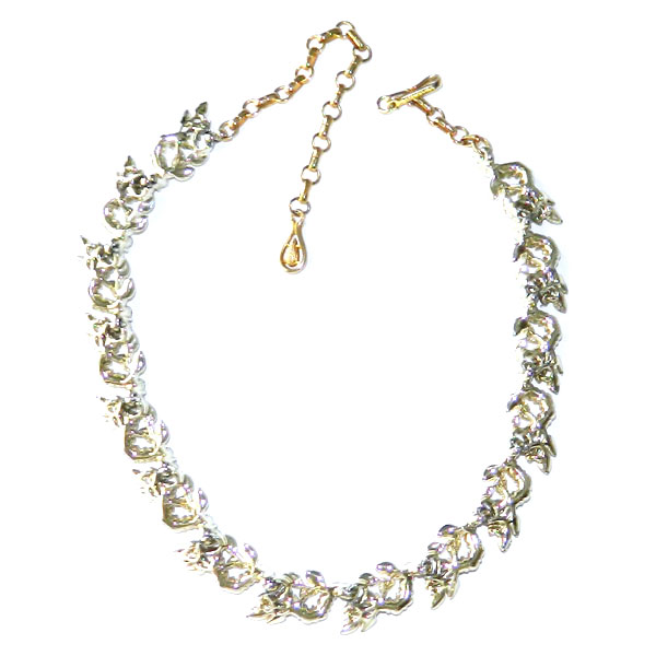 1950's Aurora Borealis rhinestone necklace