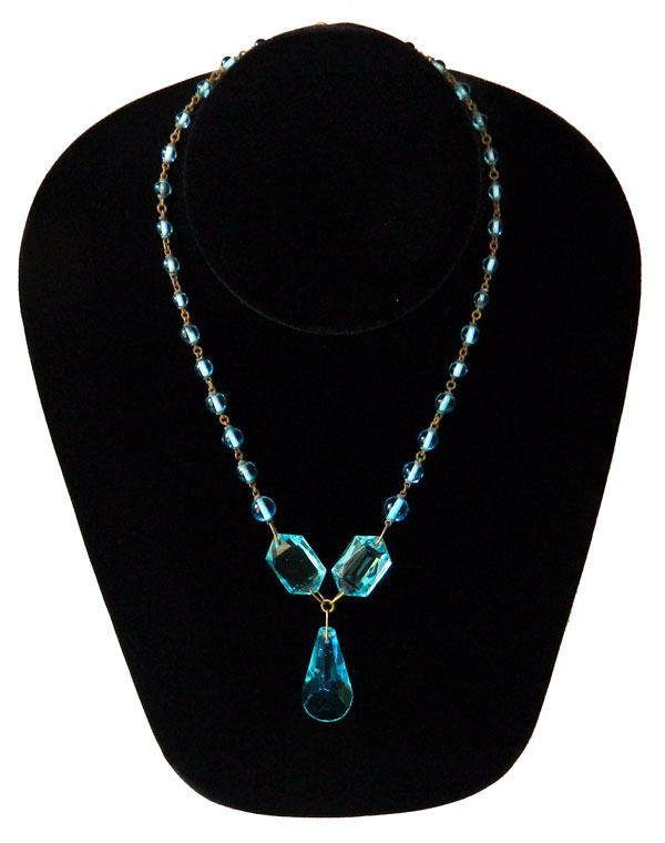 Czechoslovakian glass necklace