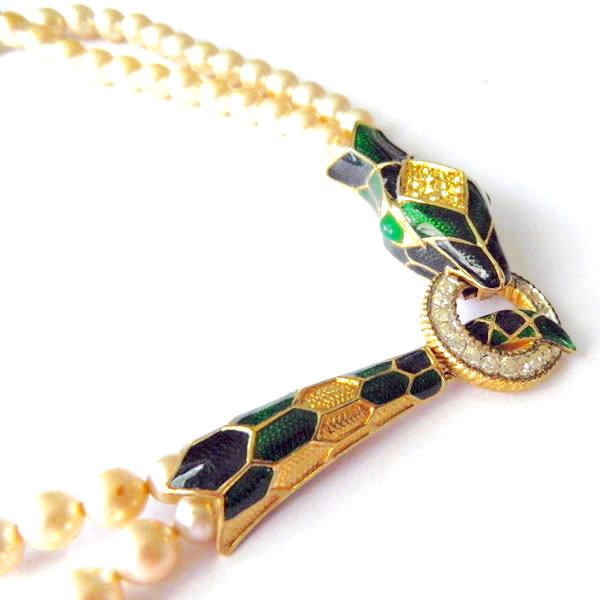 Joseph Mazer snake necklace