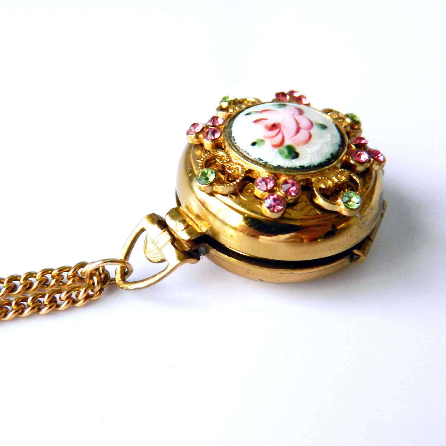 Vintage locket necklace by Coro