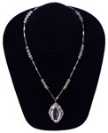 1930s crystal pendant necklace