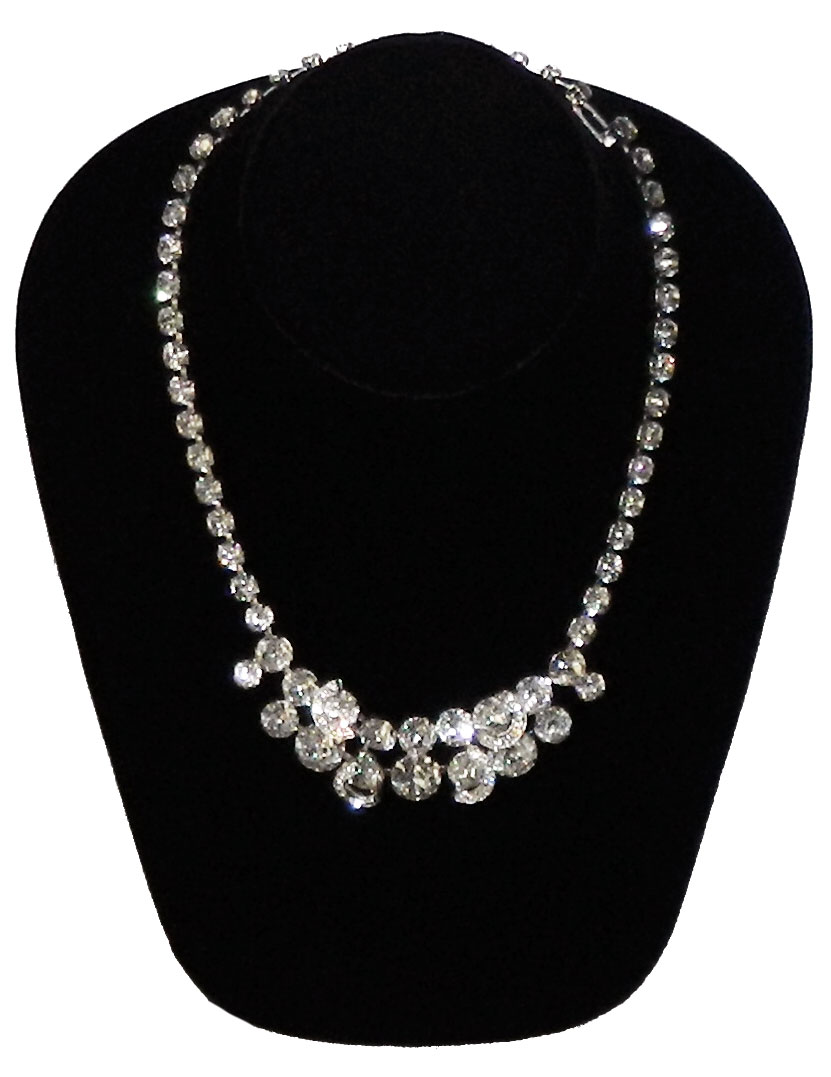 1950's Eisenberg rhinestone necklace