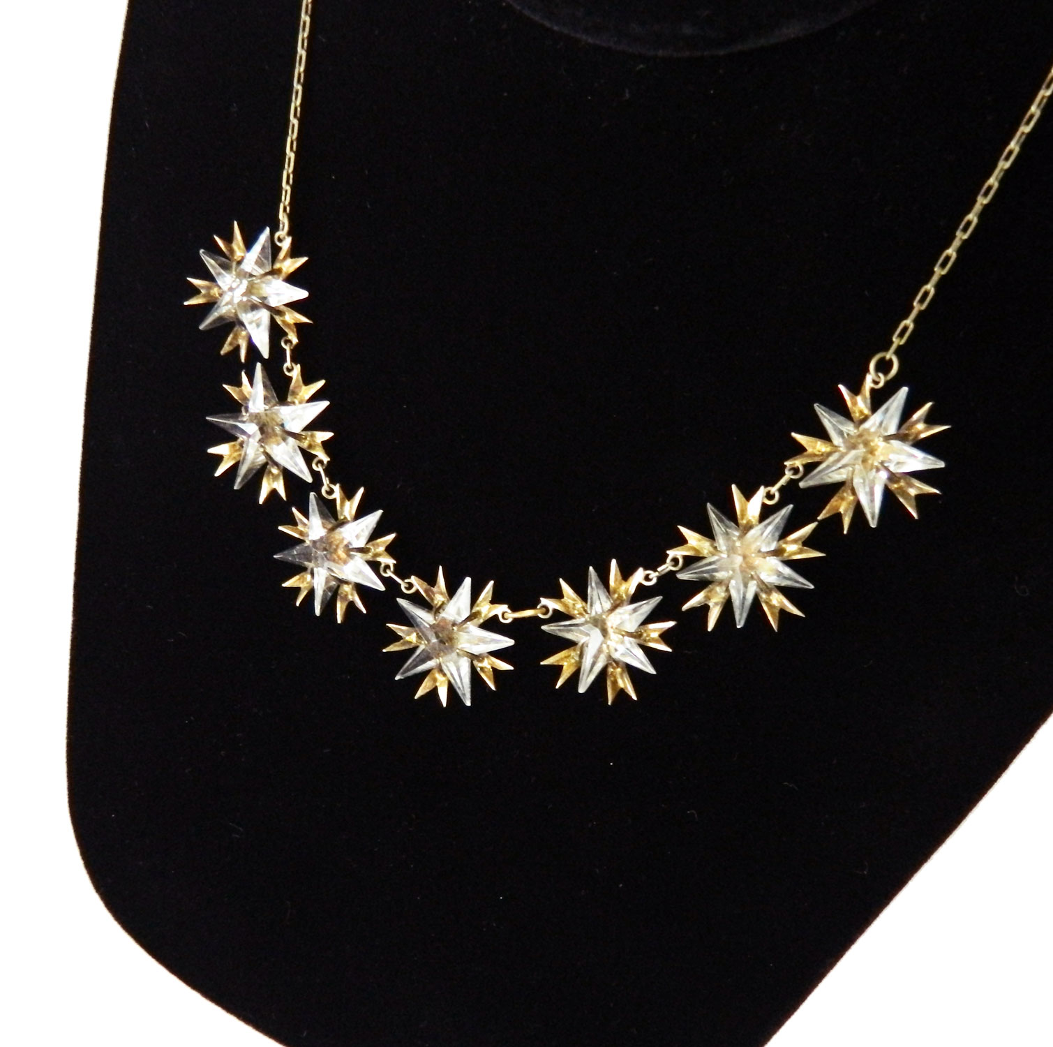 Crystal star necklace