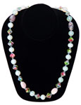 Opaline glass necklace