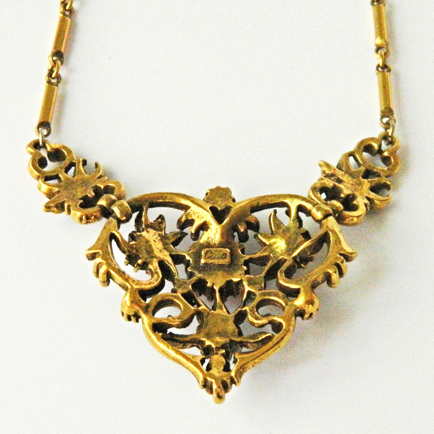 1950s Coro rhinestone necklace