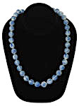 Flow blue beaded necklace