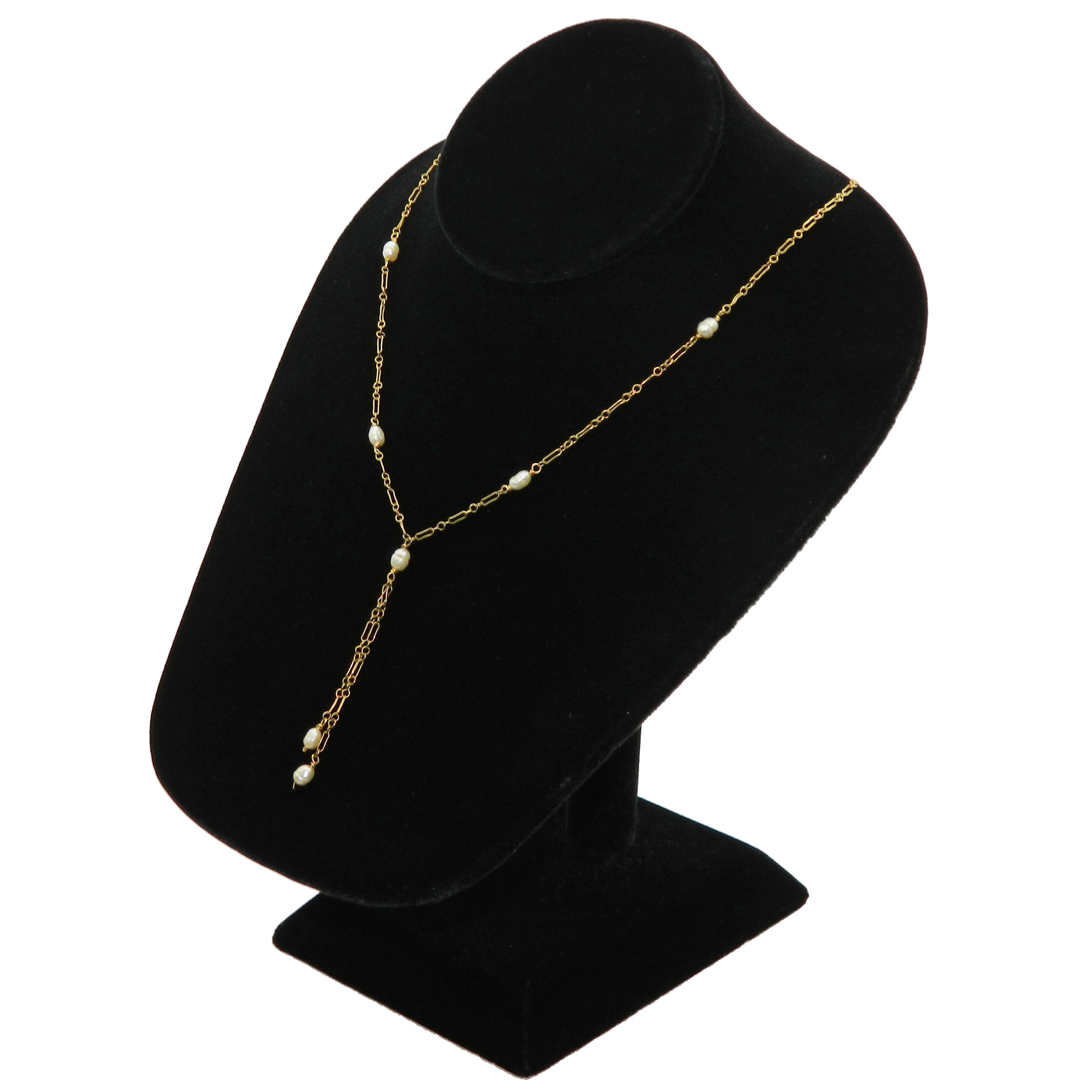 Faux Baroque pearl necklace