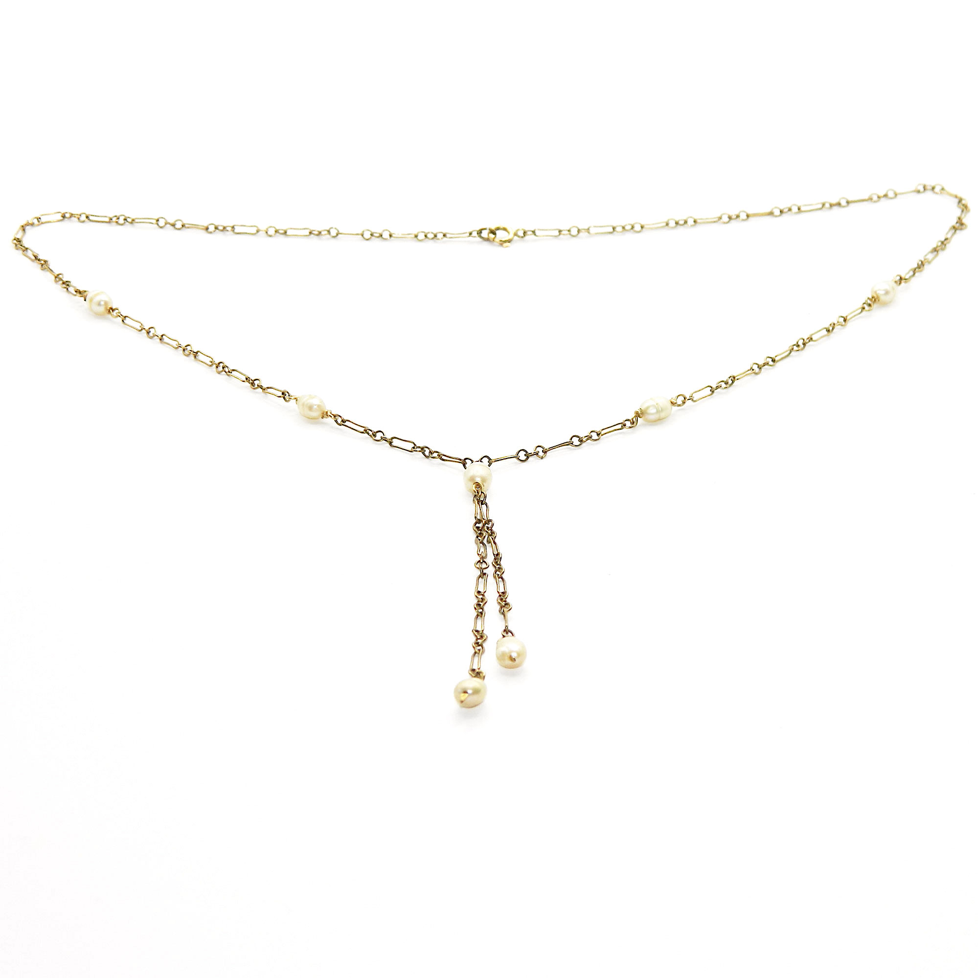 Faux Baroque pearl necklace