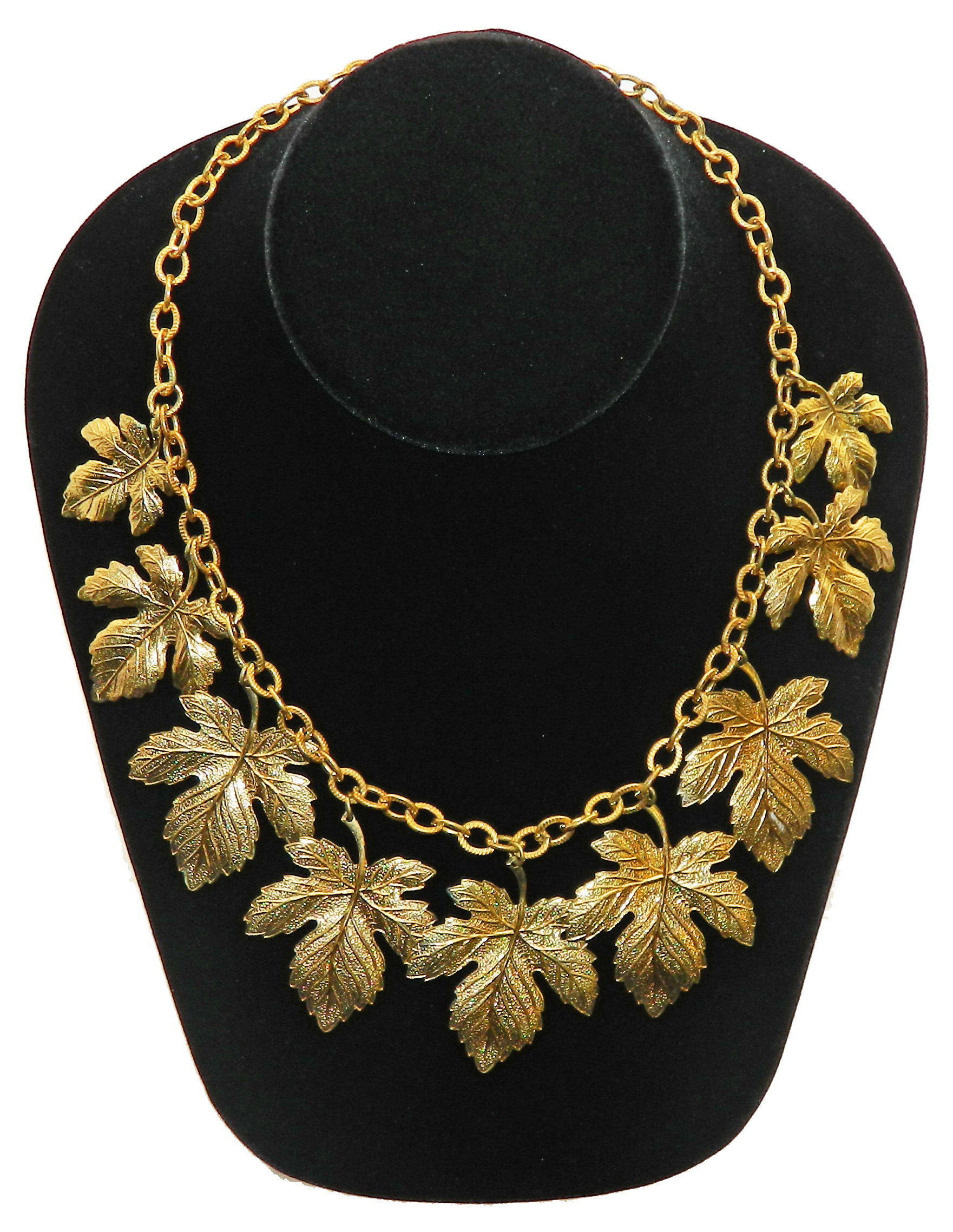 1930s maple leaf necklace