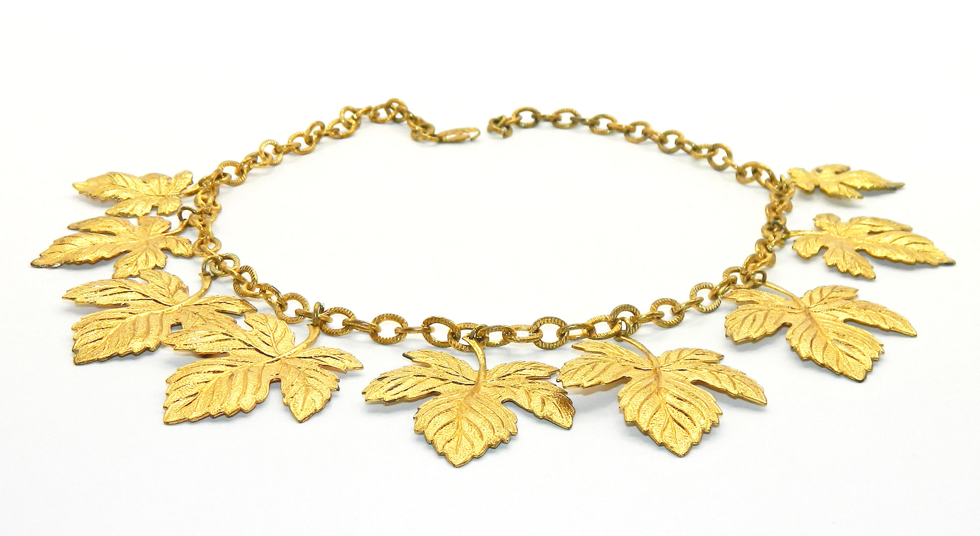 1930s leaf necklace