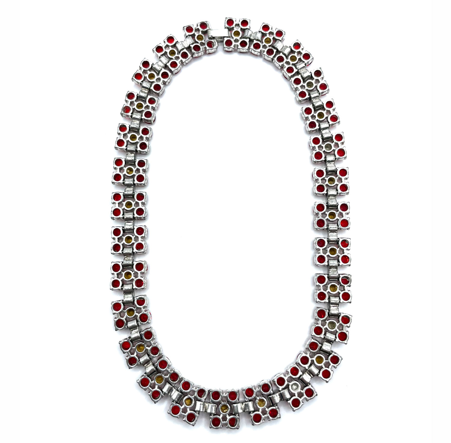 Red rhinestone necklace
