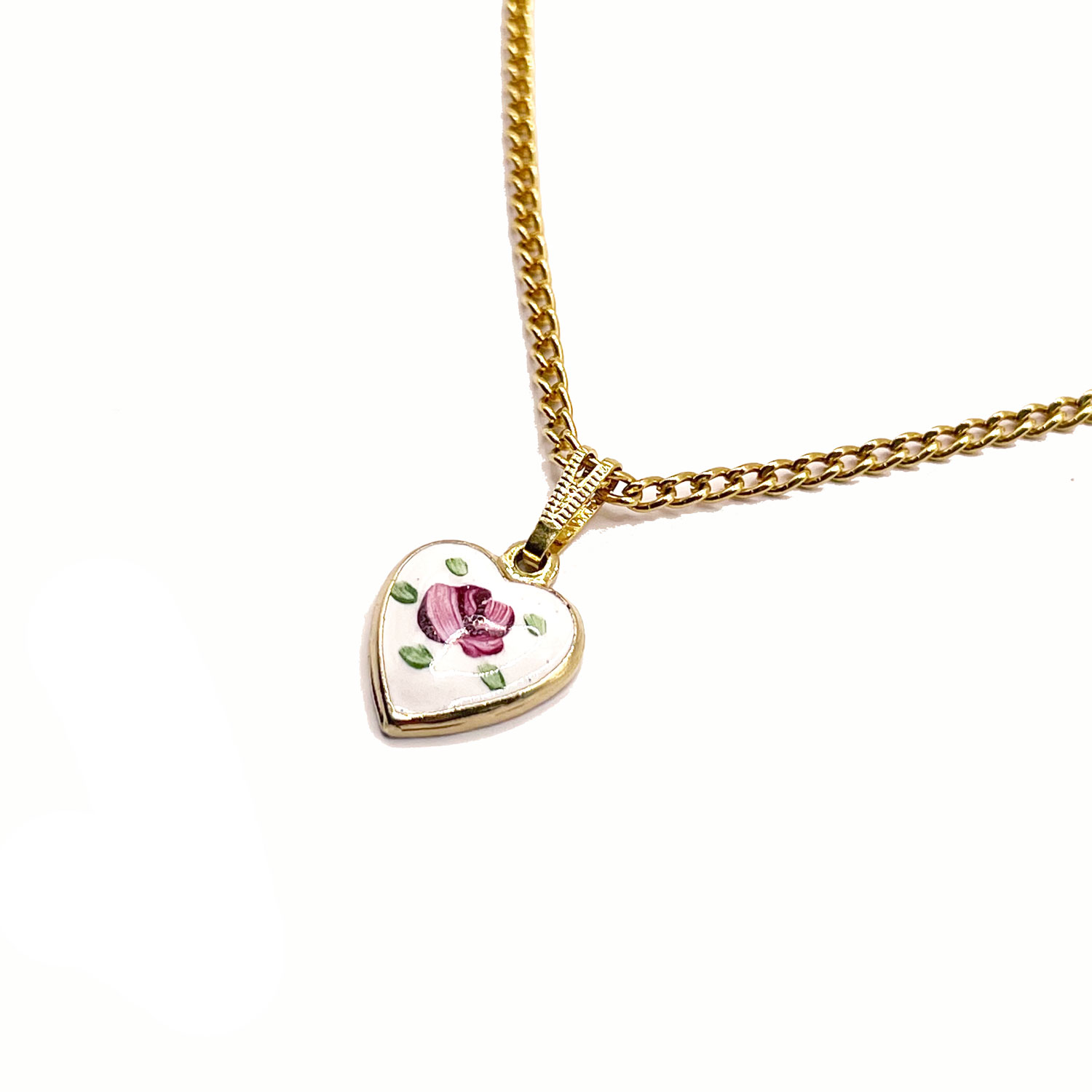 Park Lane enameled heart pendant