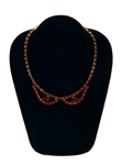Vintage 1950's red rhinestone necklace