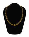 Vintage 1930's brass bead necklace