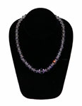 Vintage purple crystal necklace