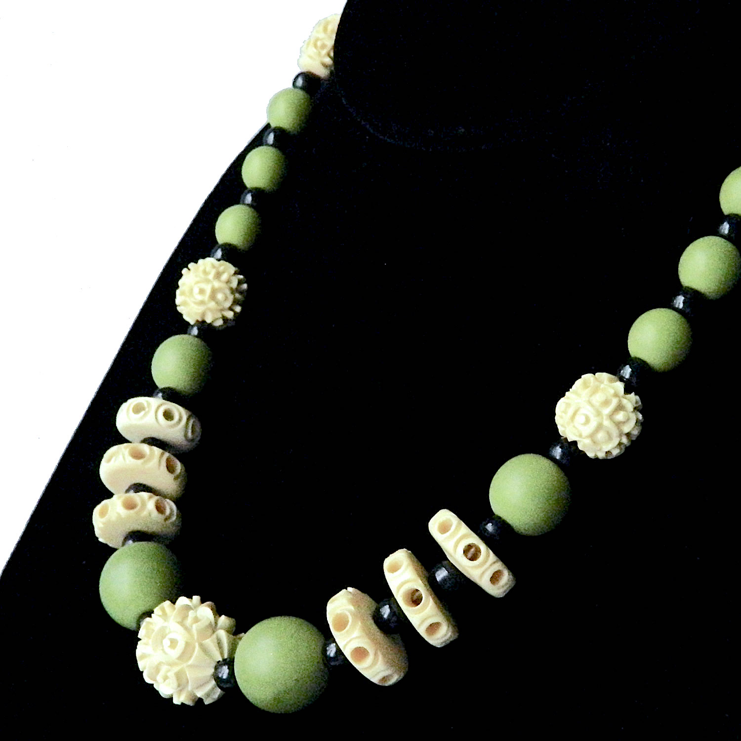 celluloid bead necklace