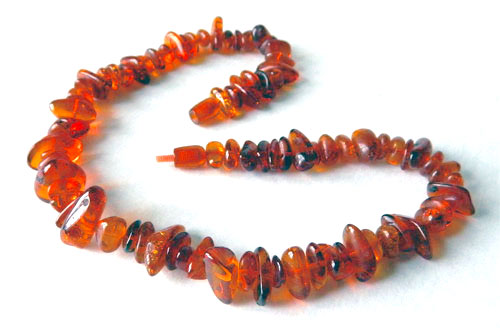 vintage baltic amber bead necklace