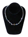 vintage lead crystal bead necklace