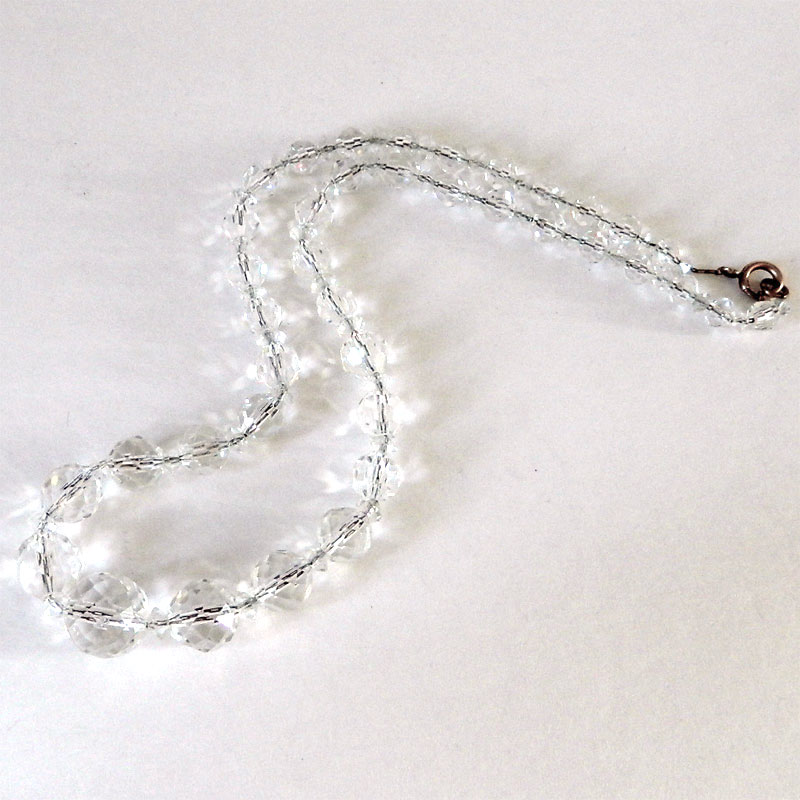 1930's lead crystal necklace