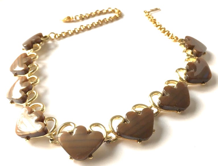 brown vintage necklace