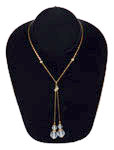 Crystal lariat necklace