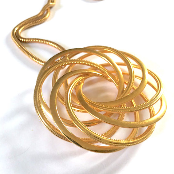 spiral pendant necklace