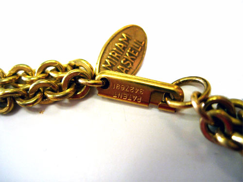Vintage Miriam Haskel chain necklace