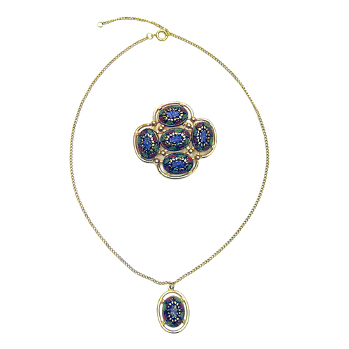 1960's Light of the East necklace set