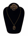vintage necklace and earring set