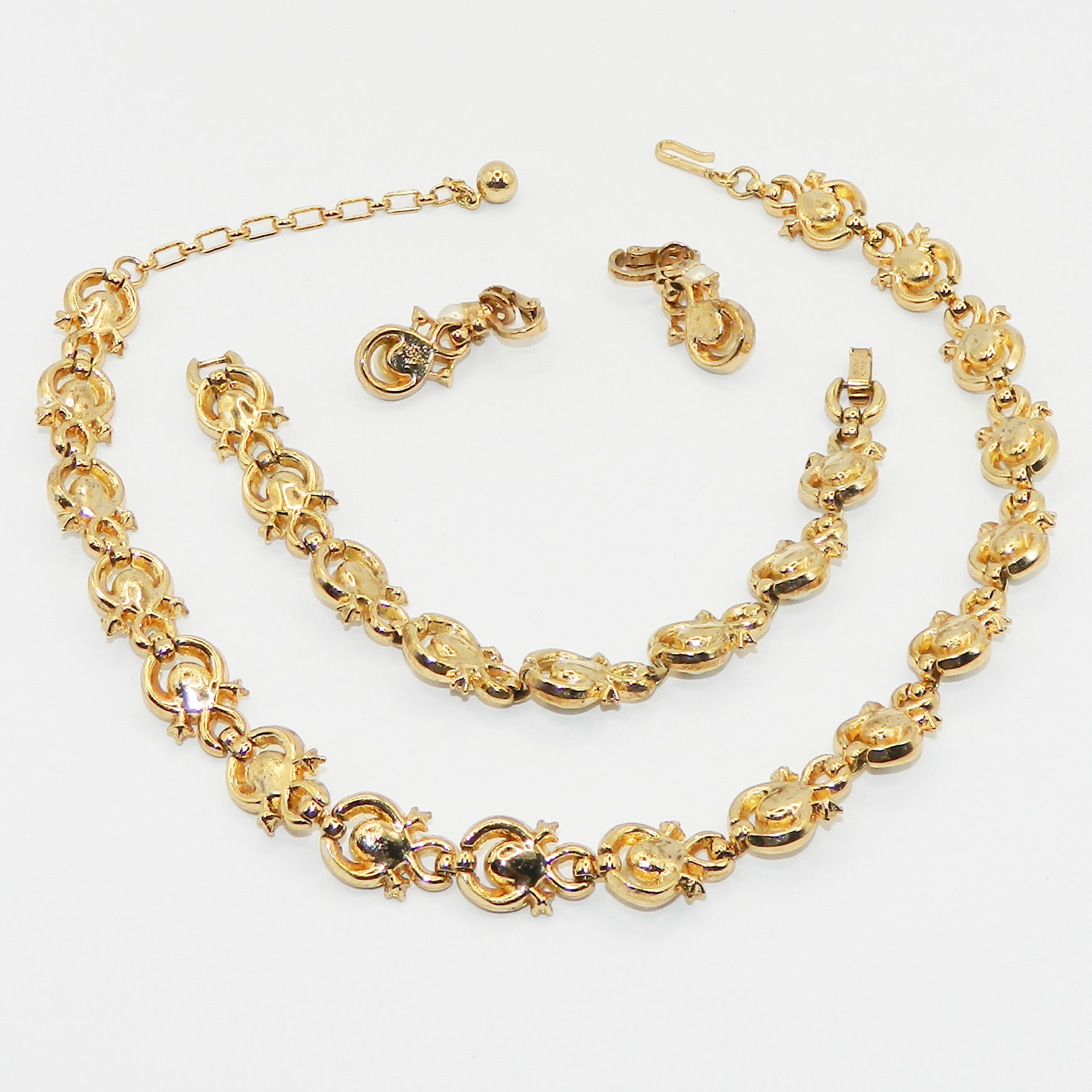 Trifari necklace and earrings set