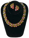 Trifari rhinestone necklace set