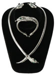 1940s Coro snake necklace set