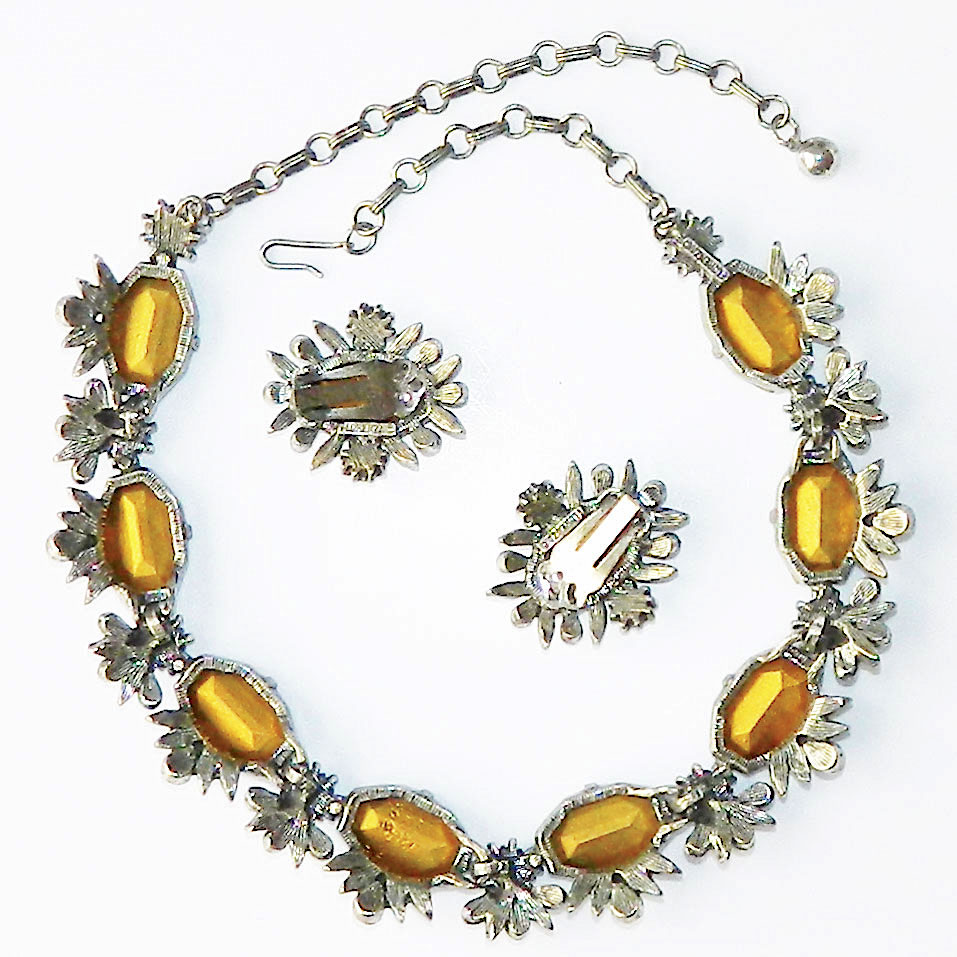 1950's Florenza necklace and earring set