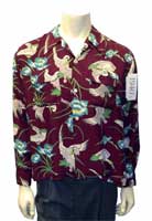 1940's silky rayon Hawaiian shirt