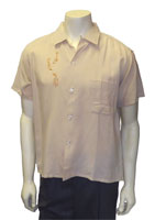 vintage rayon Hawaiin shirt with angelfish