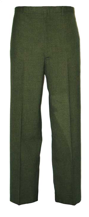 1960's pleatless green slacks