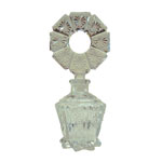 vintage pressed glass perfume bottle