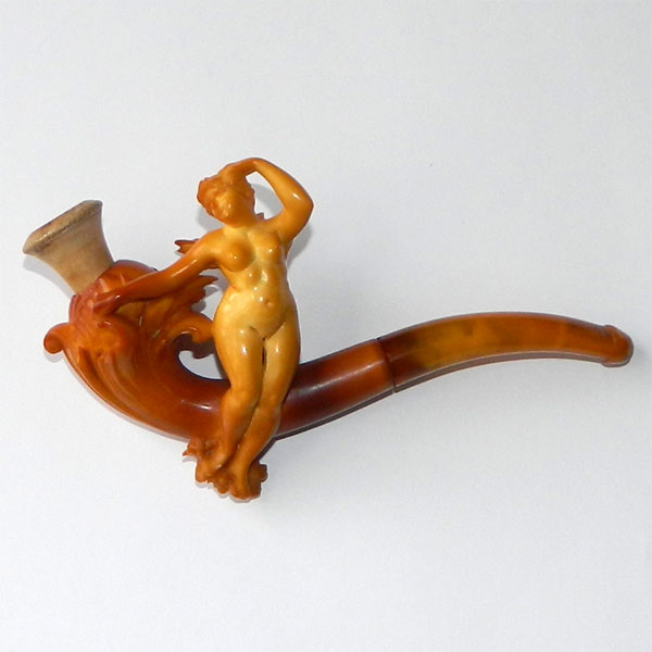 Antique art nouveau meerschaum pipe