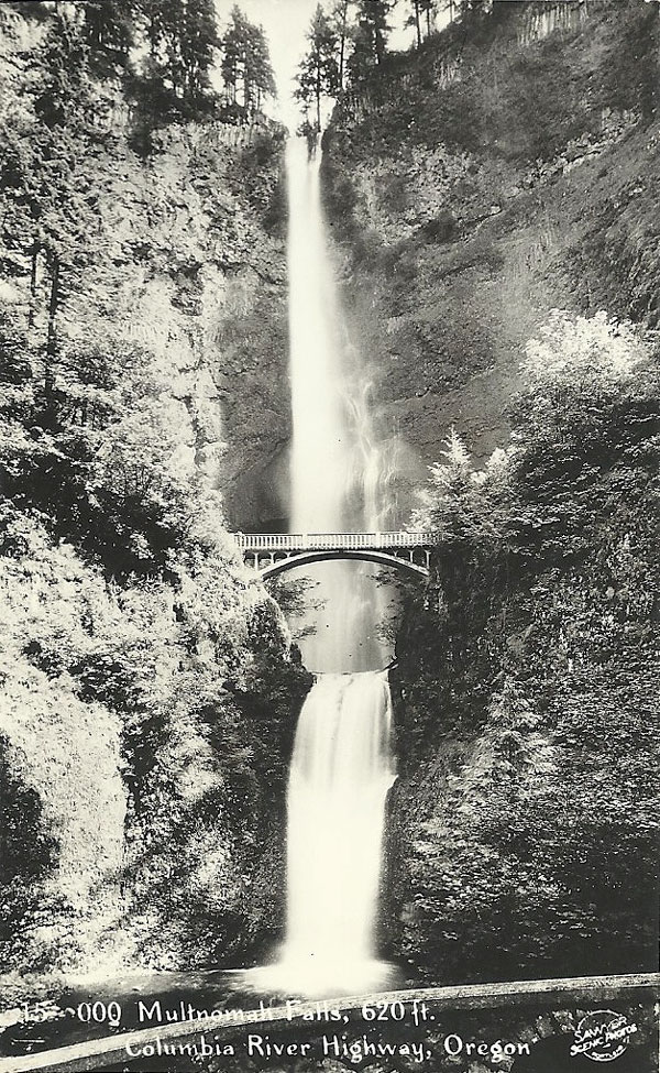 Multnomah Falls Oregon postcard