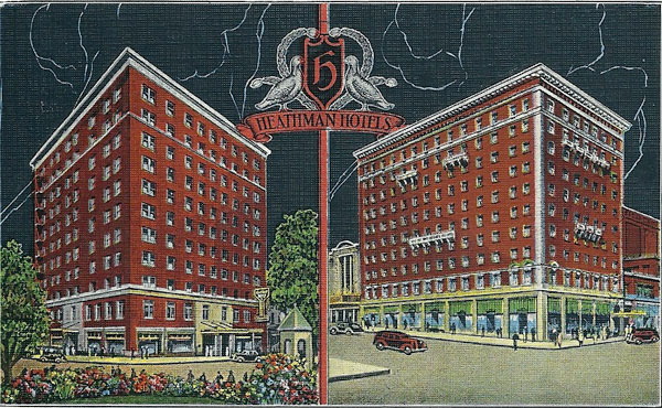 Heathman hotel postcard