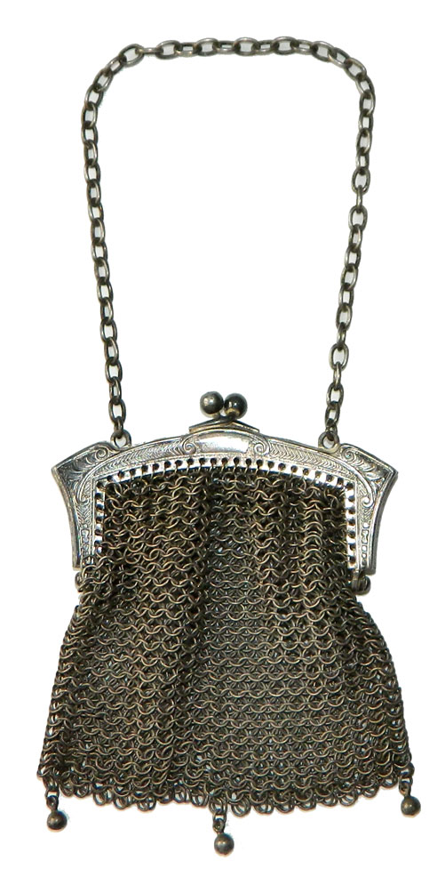 Antique mesh handbag